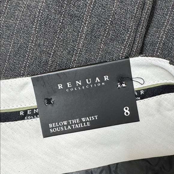 Renuar grey striped pants brand new bootcut - Picture 3 of 6